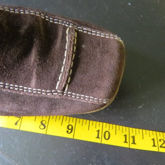 Vintage Gattino Leather Boots - Size 39 - Brown - Contrast Stitching - Suede - Picture 15 of 16